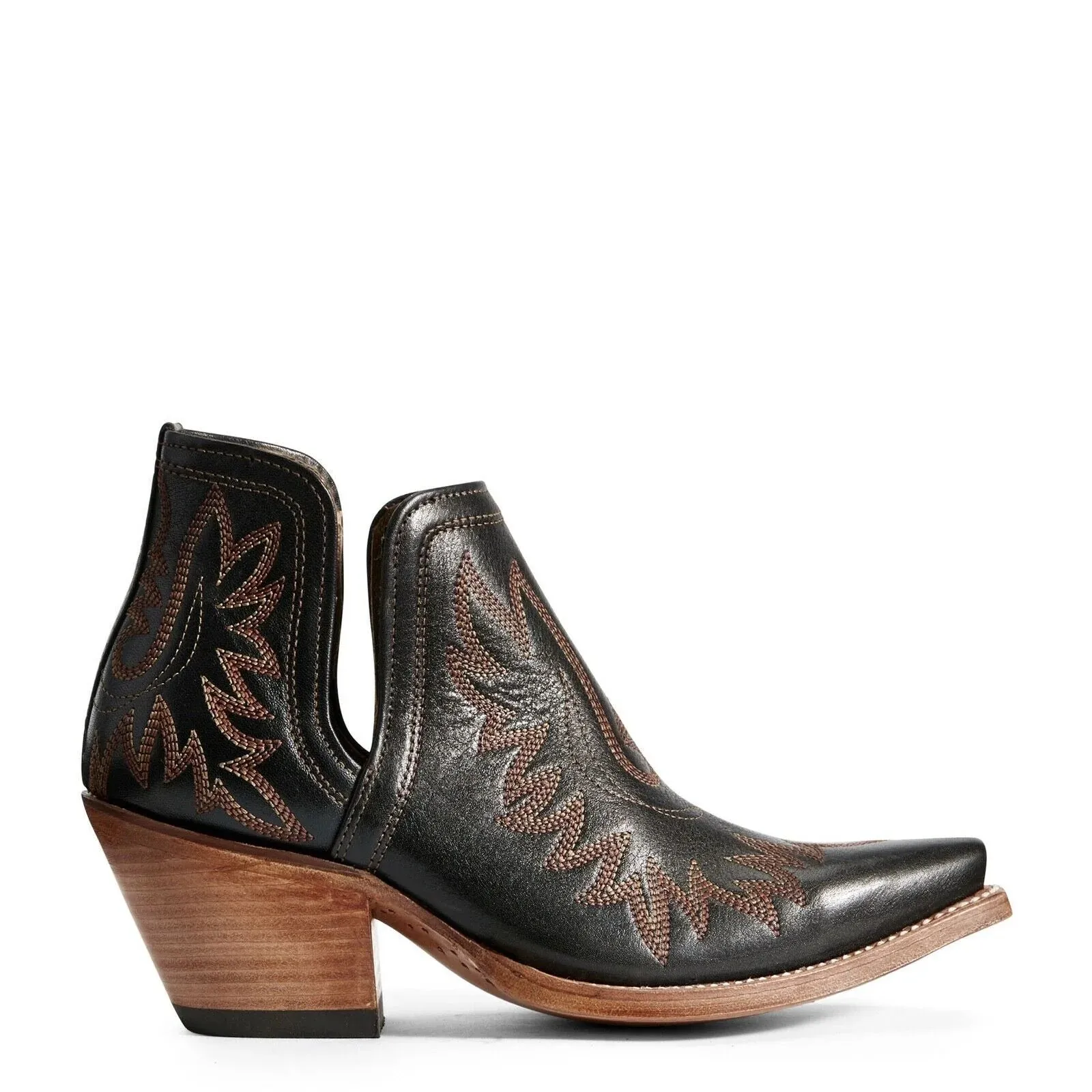 10029653 Ariat Women's Dixon Short Western Boot Brooklyn Black