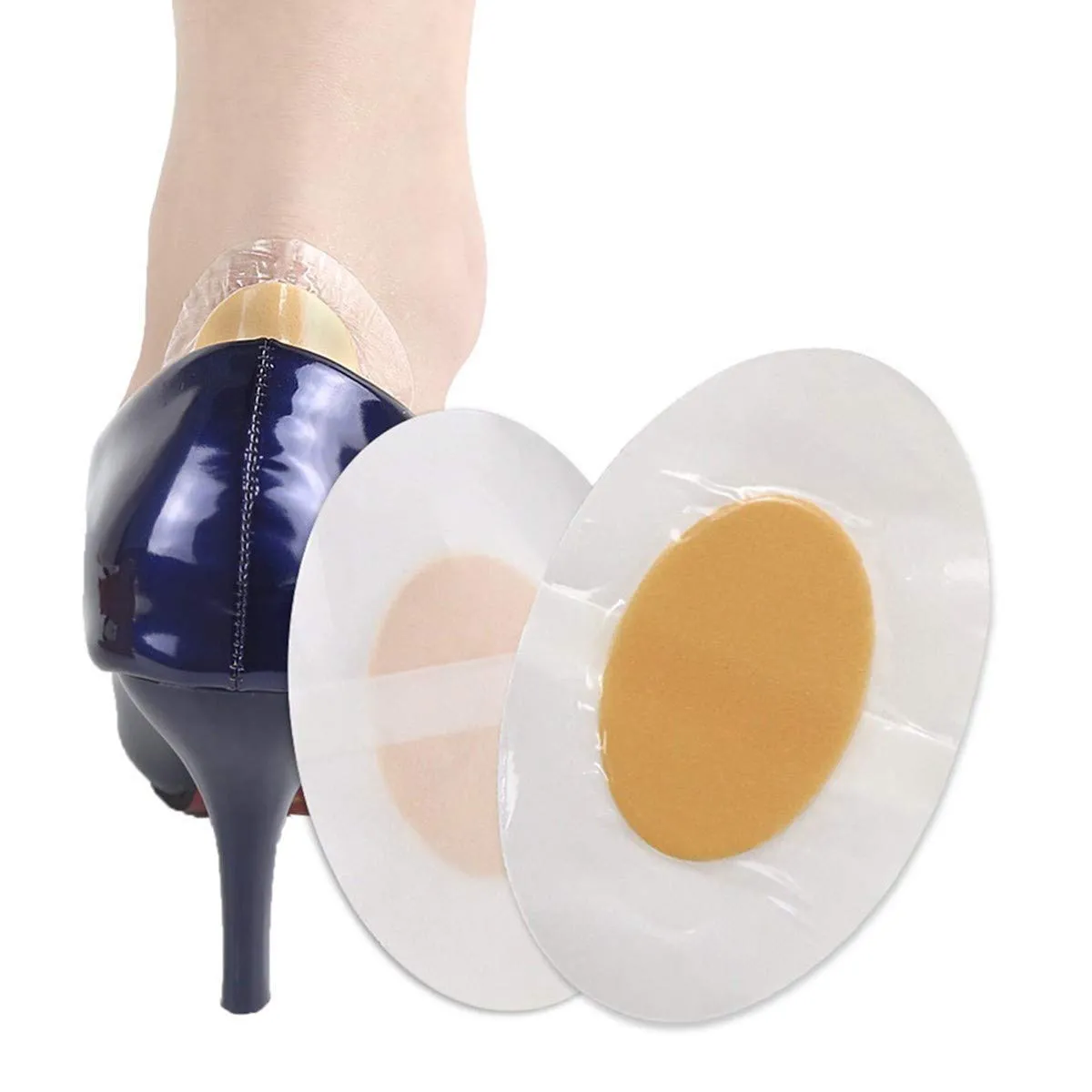 20 Pcs Blister Plasters Invisible Heel Blister Prevention Cushion with Adhesive Foam Bandage Moleskin for Heel Foot Toe and Guard Skin