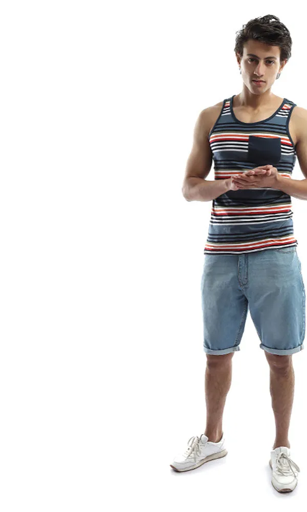 48233 Men Cut Tee & Tank Tops - Multicolour