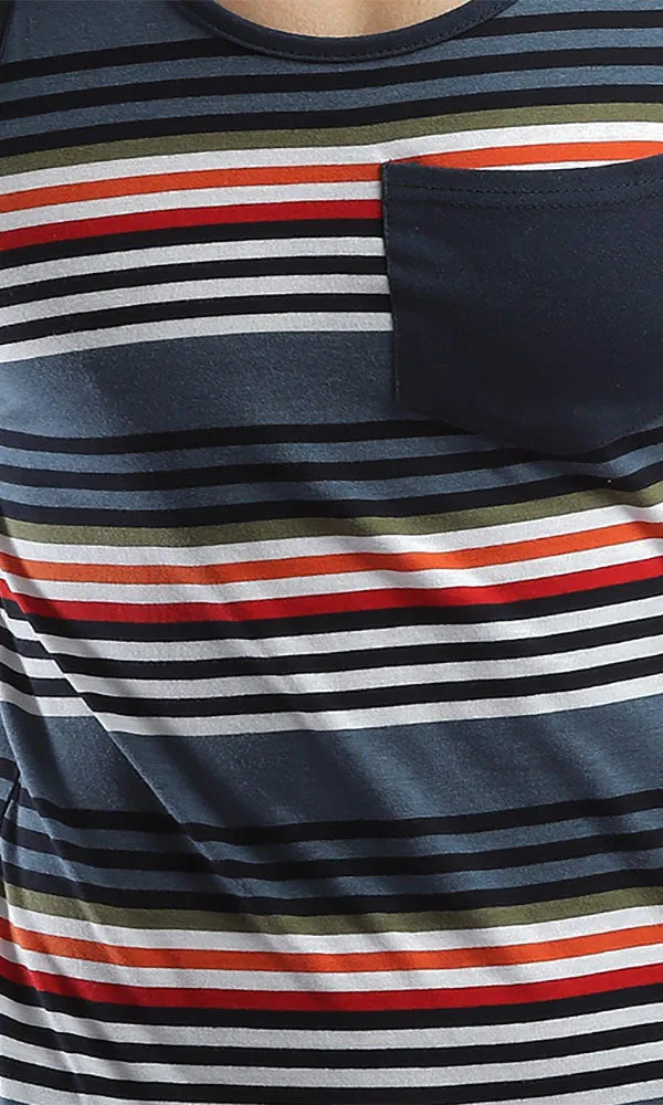 48233 Men Cut Tee & Tank Tops - Multicolour