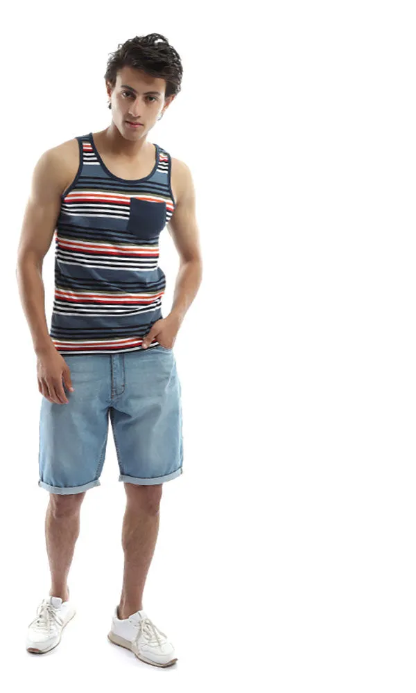 48233 Men Cut Tee & Tank Tops - Multicolour