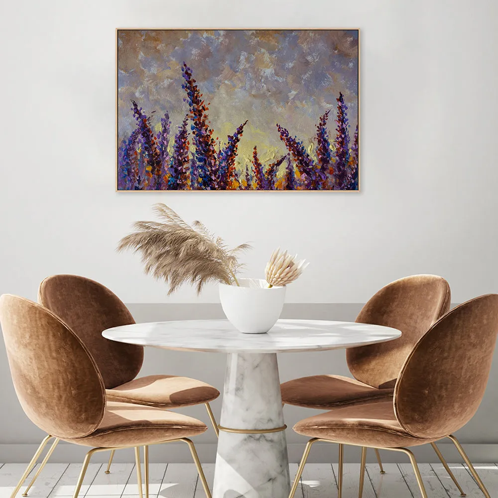 A Lavender Field, Hand-Painted Canvas