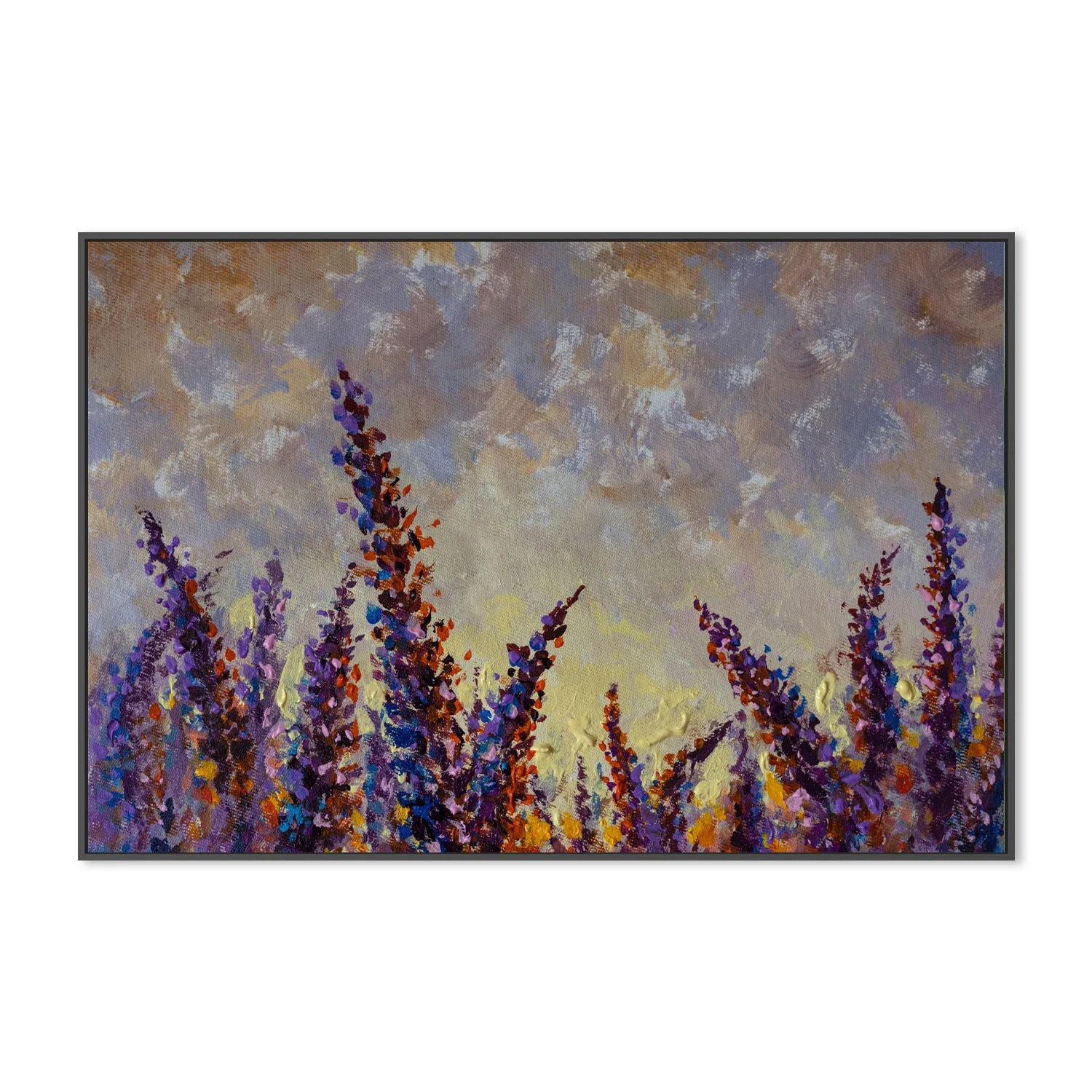 A Lavender Field, Hand-Painted Canvas