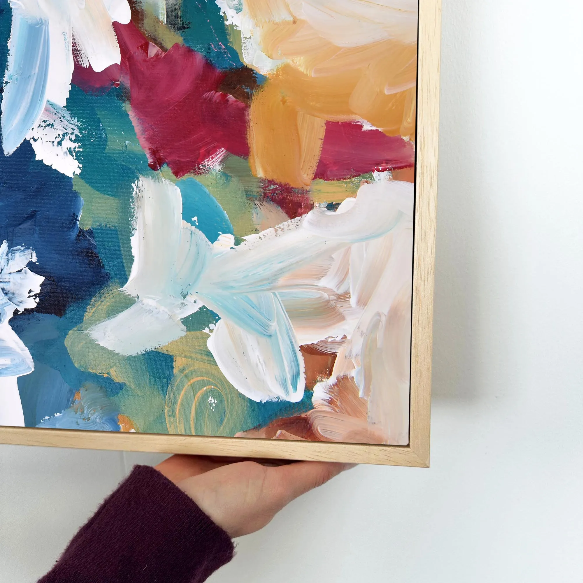Abstract 311 Framed Canvas