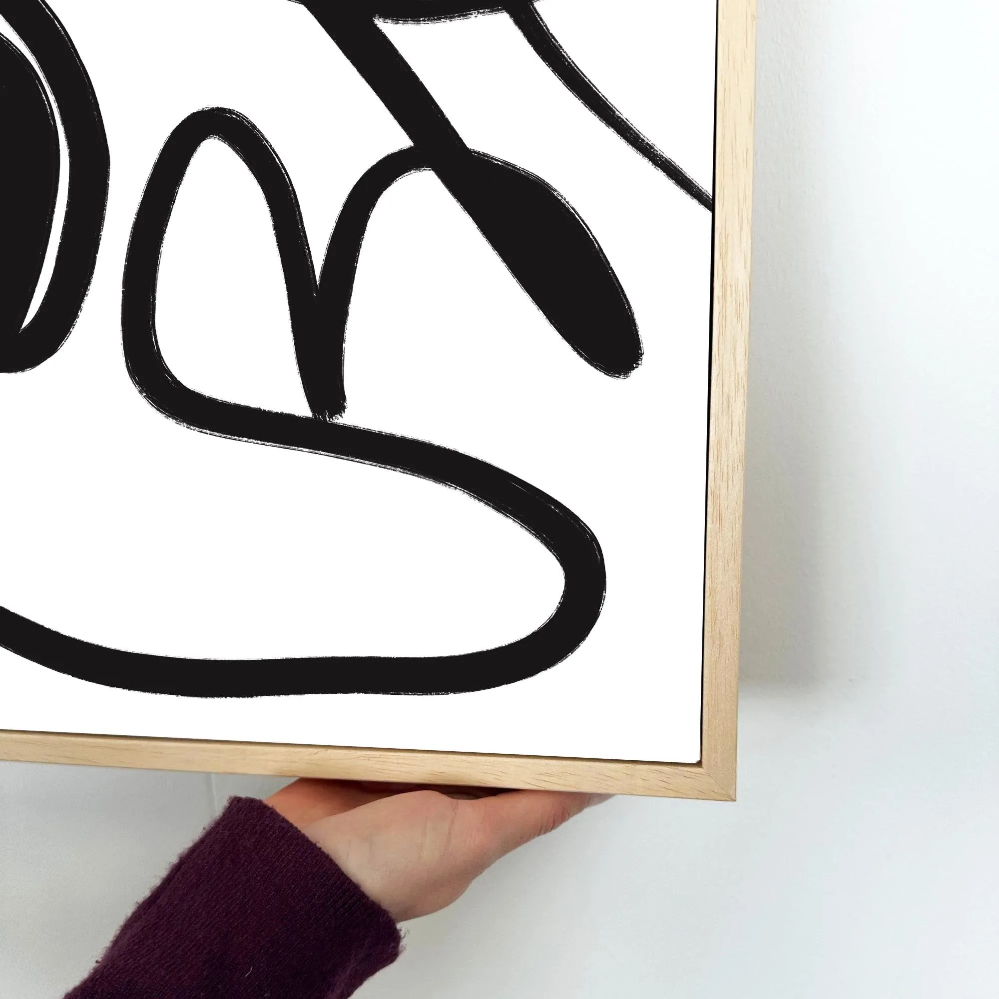 Abstract Study VIII Framed Canvas
