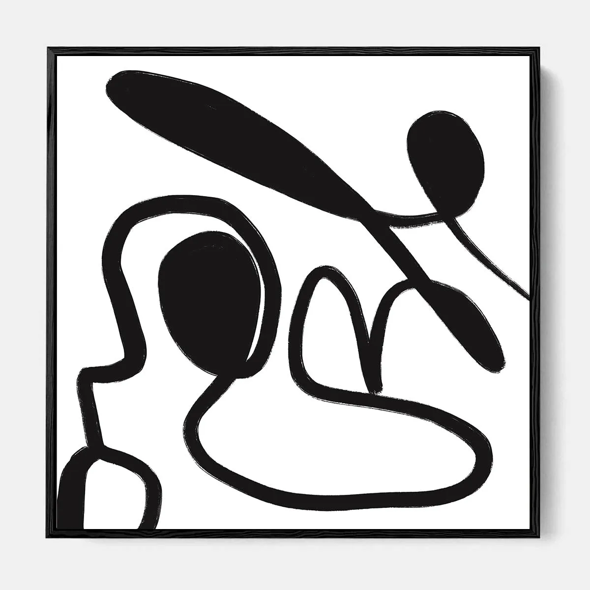 Abstract Study VIII Framed Canvas