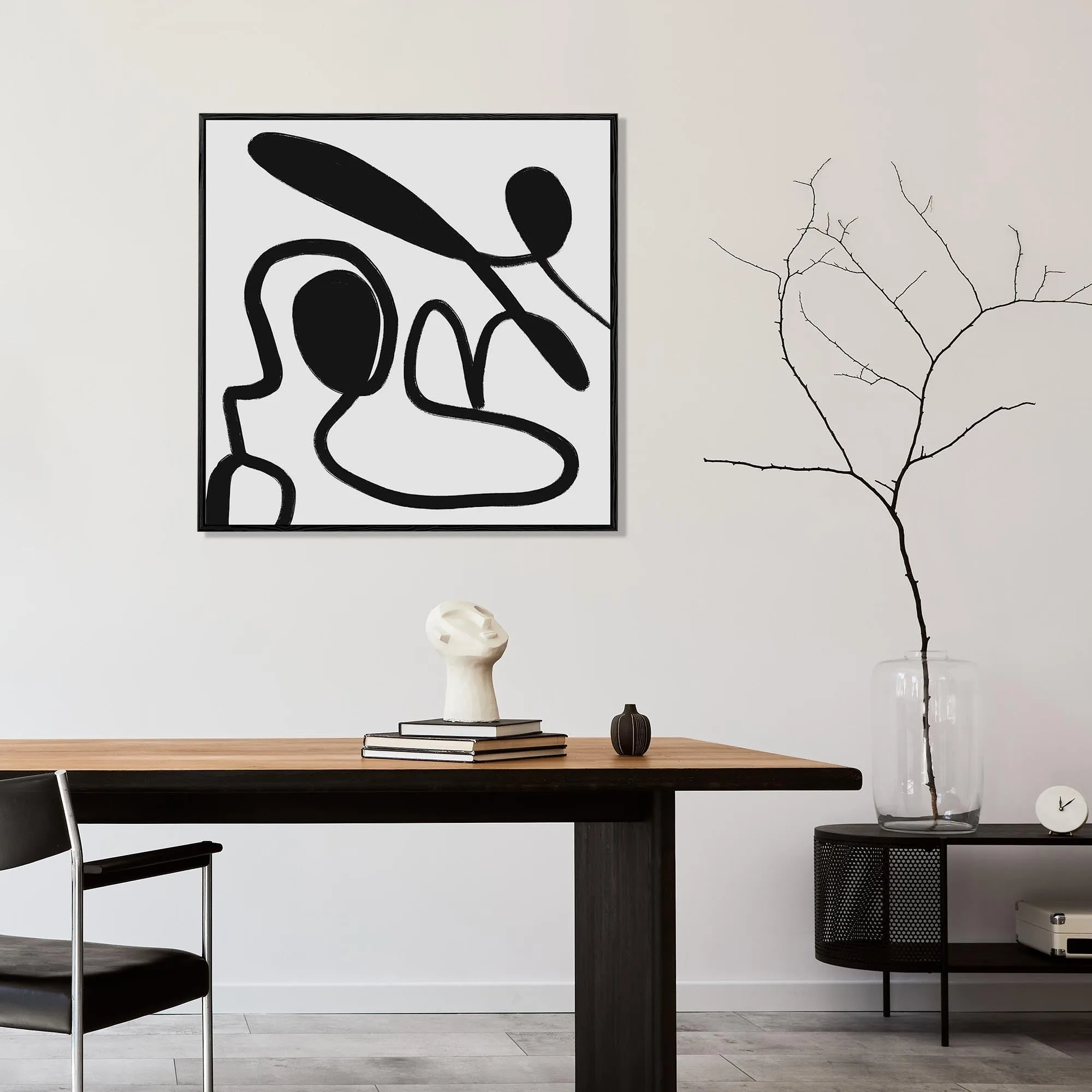 Abstract Study VIII Framed Canvas