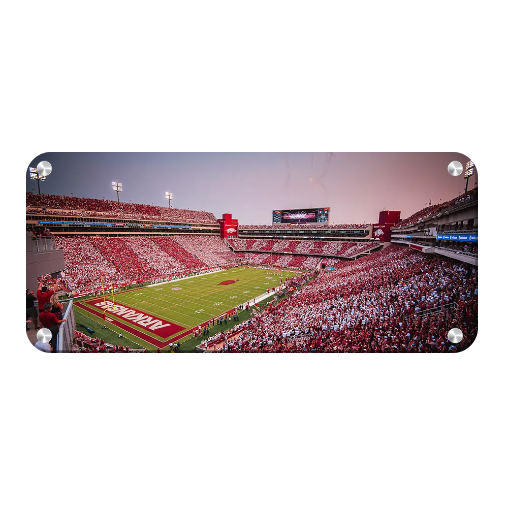 Arkansas Razorbacks - Touchdown Arkansas Stripe Out Panoramic