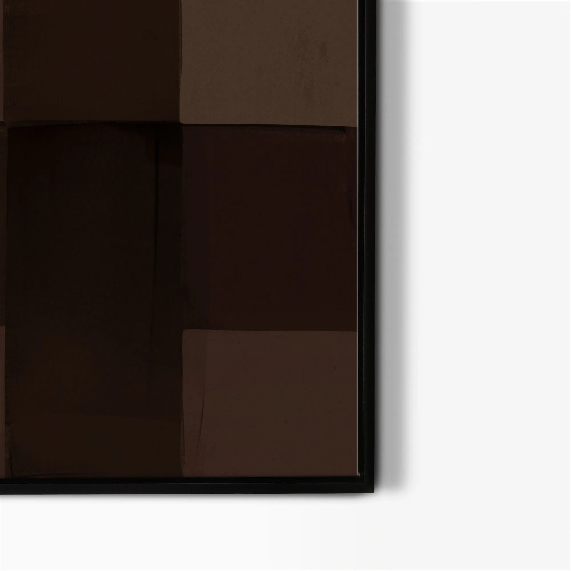 Chocolate Checkerboard Abstract Canvas Art