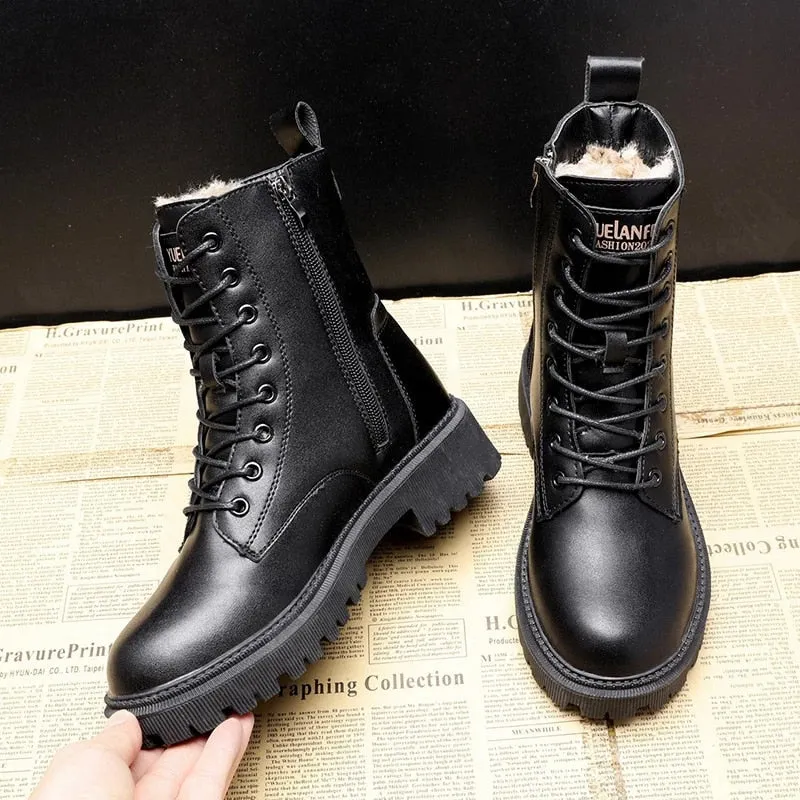 Cold Fighter Furr Plush Warmy Feeling Designer Boots For Women