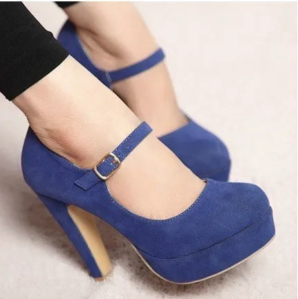 FASHION HIGH-HEELED SHOES FABRIC SURFACE SHOES