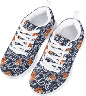 GIFTPUZZ Kids Running Shoes Casual Mesh Breathable Walking Hiking Sports Sneakers Platform Flats