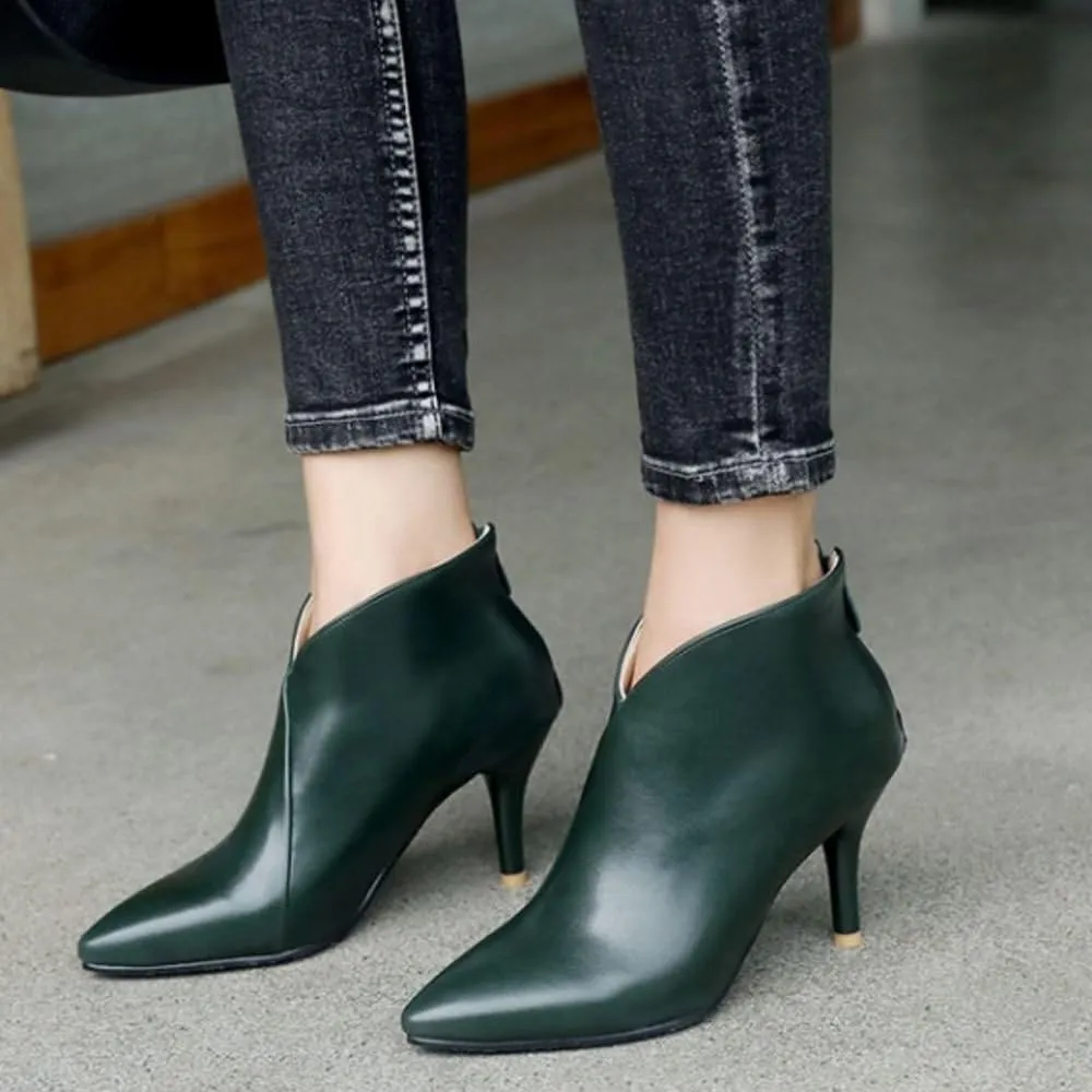 Gracemee Women High Heels Ankle Boots
