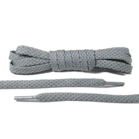 Gray 3M Reflective Flat Laces 2.0