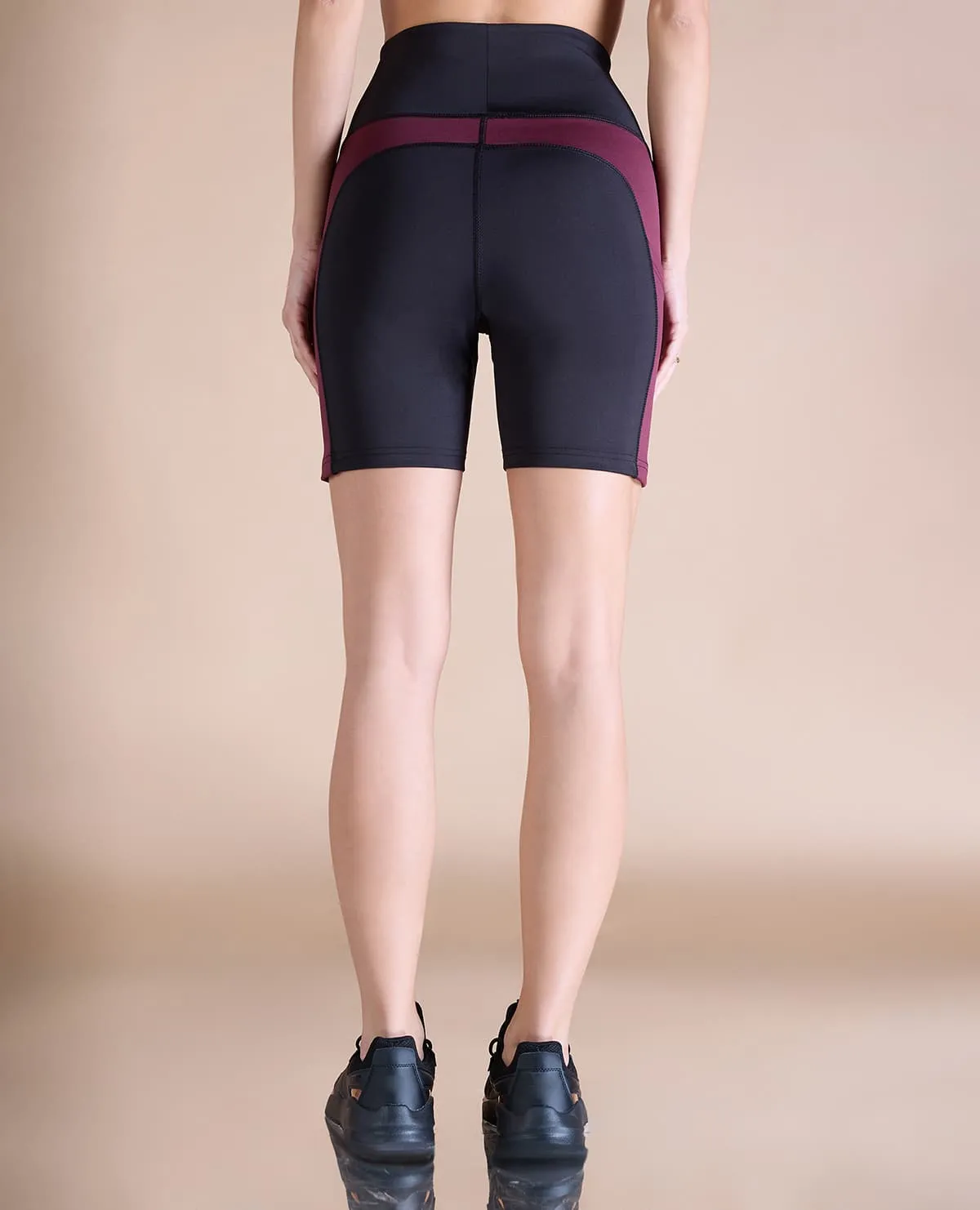 High Waisted Cycling Shorts in Second SKN Fabric