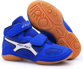 Kids Boxing Shoes, Lightweight Wrestling Gym Trainers Casual Non Slipfighting Sneakers Casual Breathable Sparring Sports Shoe