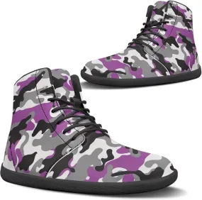 Mens Barefoot Shoes Wide Width High Top Sneakers for Men Cool Shoes