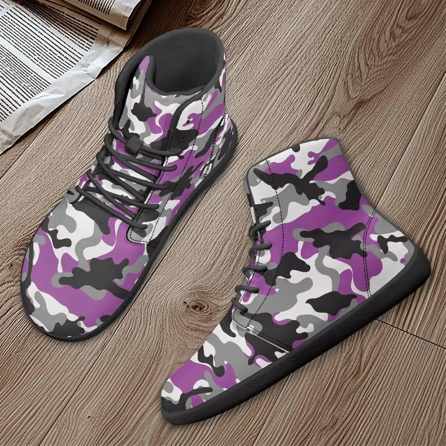 Mens Barefoot Shoes Wide Width High Top Sneakers for Men Cool Shoes