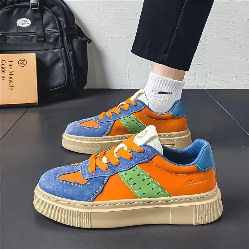 Men's Shoes, Breathable and Trendy, Versatile, Niche Sports and Casual Color Blocking Board