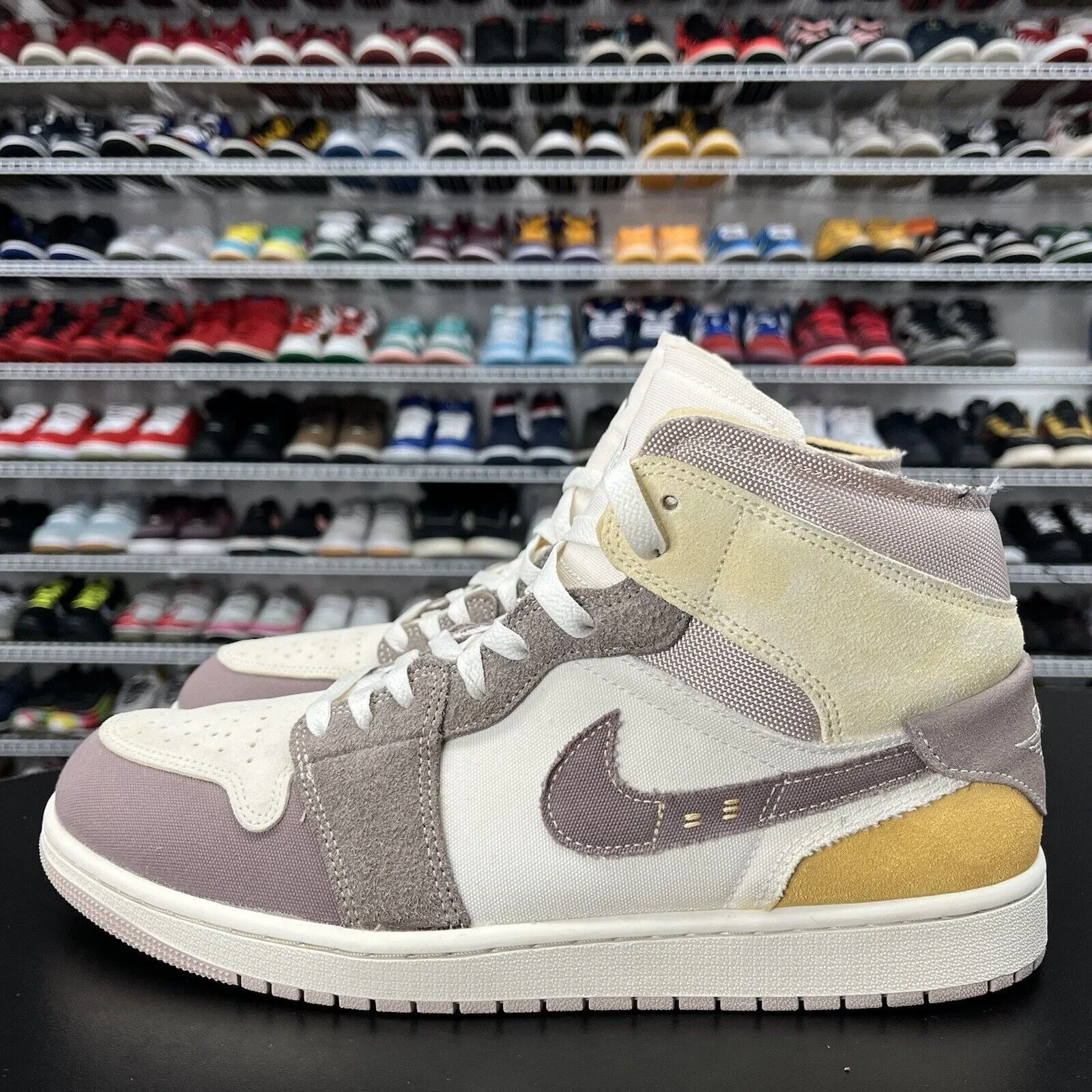 Nike Air Jordan 1 Mid SE Craft Taupe Haze Sneakers DM9652-102 Men's Size 13