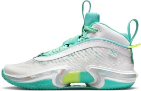 Nike Air Jordan XXXVI Guo GS [DM0795-107] Kids Basketball Shoes White/Hyper Jade Sz 4.5