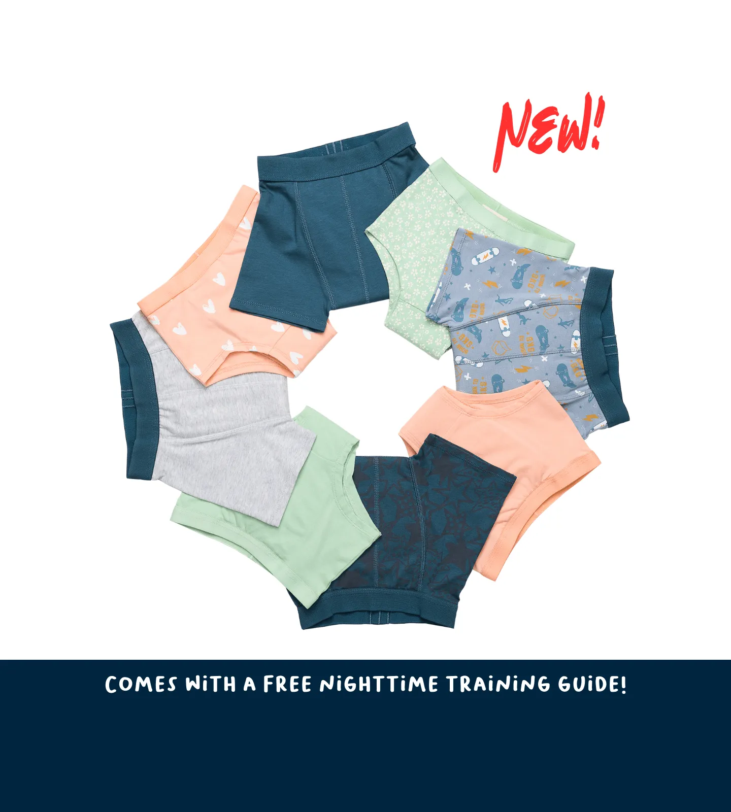 Purchase the new Snazzi Booster Pads with Snazzi Pants Night Trainers  for 10% OFF!