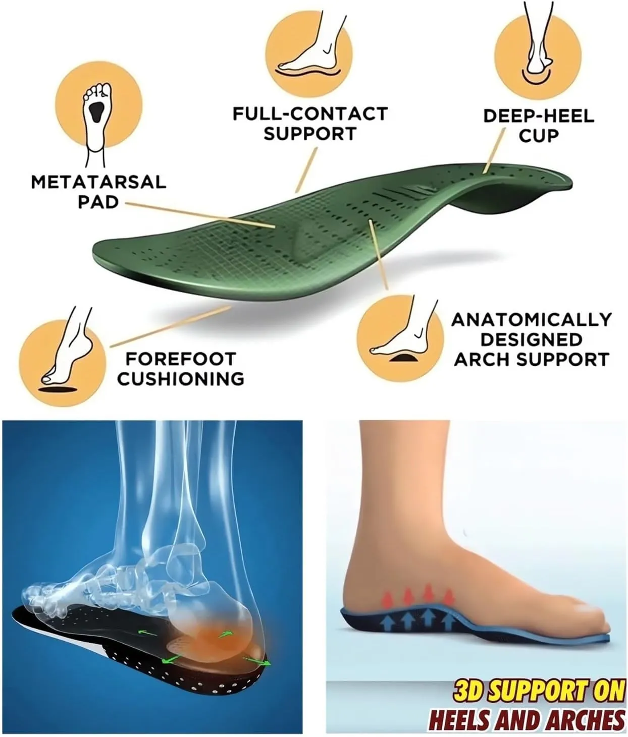 Smoneyful Women's Summer Orthopedic Arch Support Platform Wedges Strappy Comfortable Casual Walking Sandals Soft Cushion Ankle Strap Wide Fit Beach Sport Slippers Flats