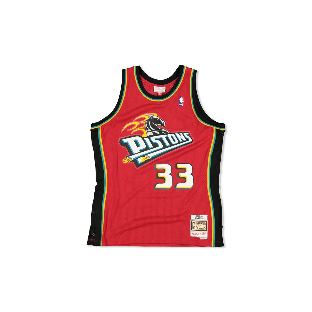 SWINGMAN JERSEY DETROIT PISTONS GRANT HILL - RED