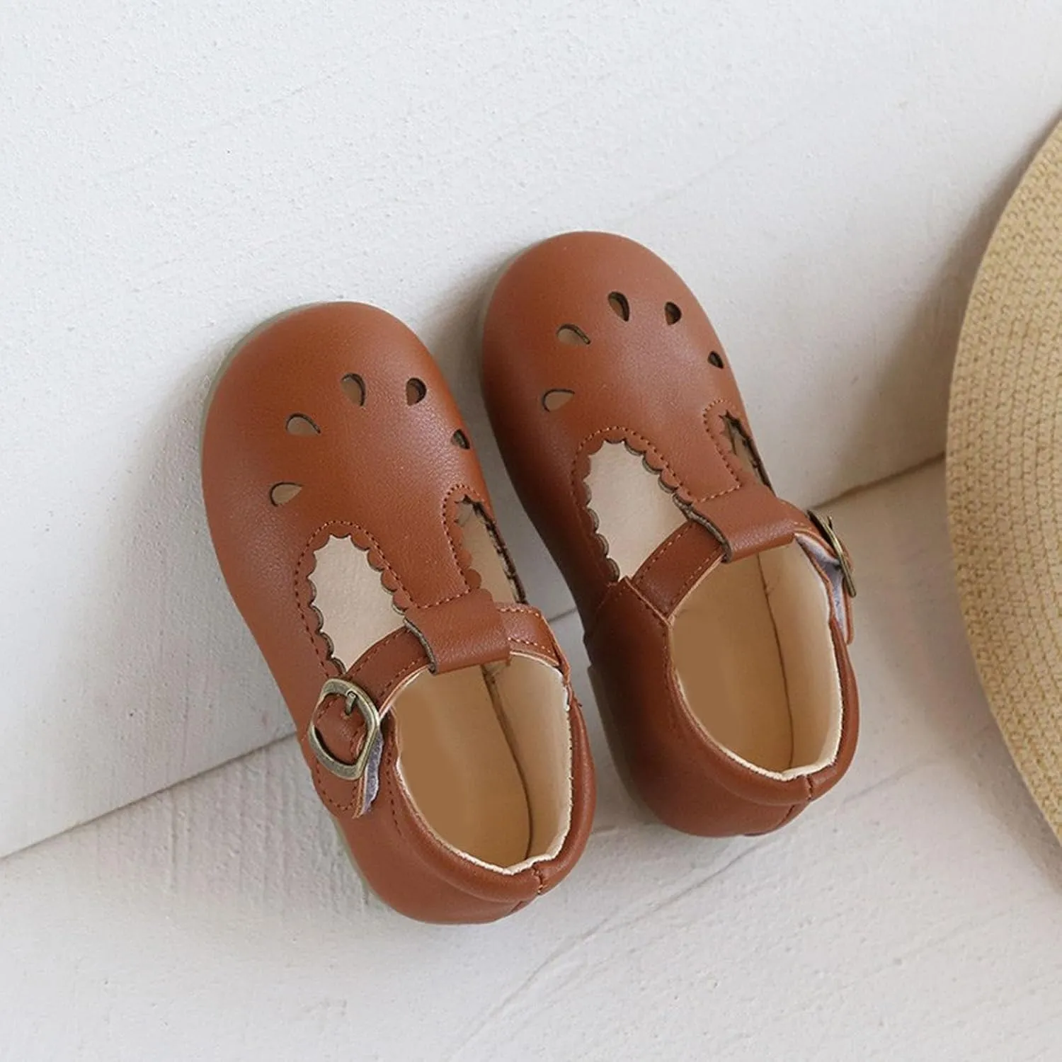 Toddler Girl Mary Jane Dress Shoes Ballet Flats Flower Girl Shoes School Oxford Flats for Little Girl Dress Shoes